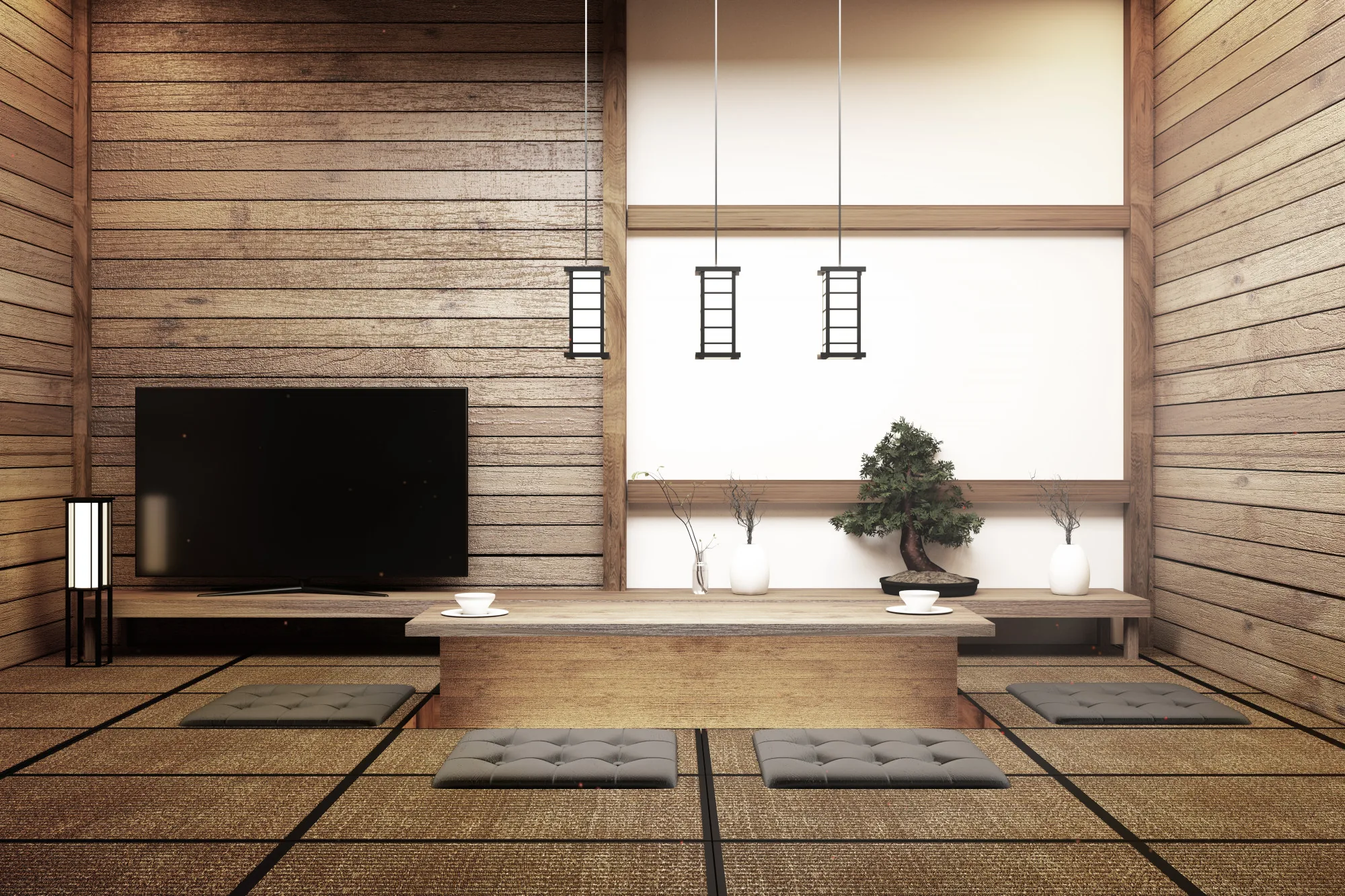 Connected smart home devices arranged in a calm domestic setting